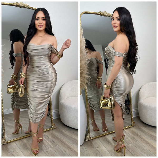 Upscale Dress (Gold)