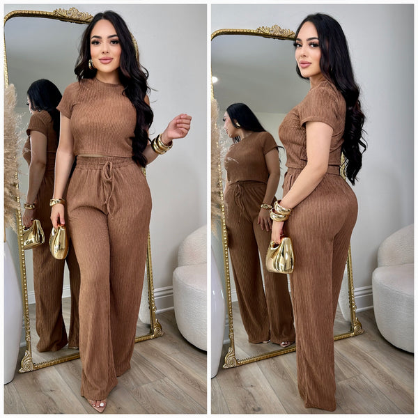 Yvonne 2 PC Set (Mocha)