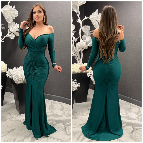 Queen Vibes Gown (Emerald Green)