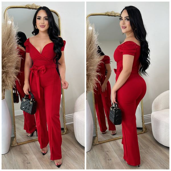 Sabrina Jumpsuit (Red)