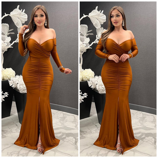 Queen Vibes Gown (Copper)