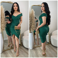 Forever Mine Midi Dress (Green)