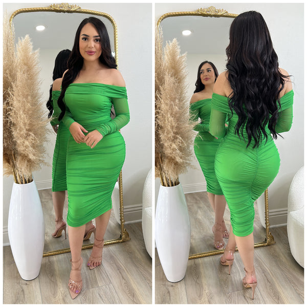 Tiffany Dress (Green) Ginas Boutique1 Tiffany Dress (Green) Ginas Boutique1