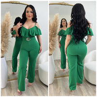 Perfect Match Jumpsuit (Green)