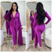 Empire Jumpsuit (Magenta)