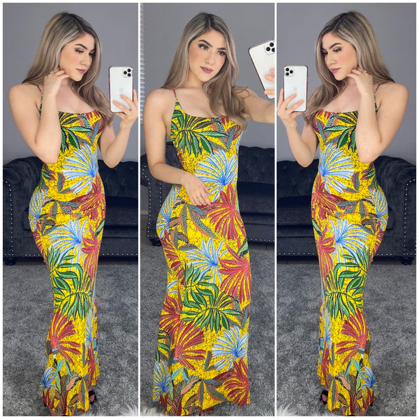 Sea Breeze Maxi Dress (Yellow)