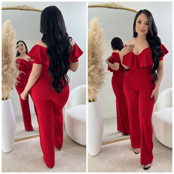 Day Dreaming Jumpsuit (Red)