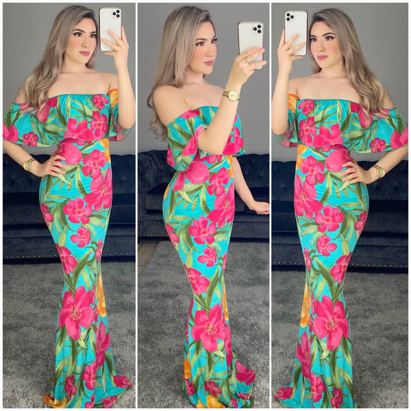 Las Flores Maxi Dress