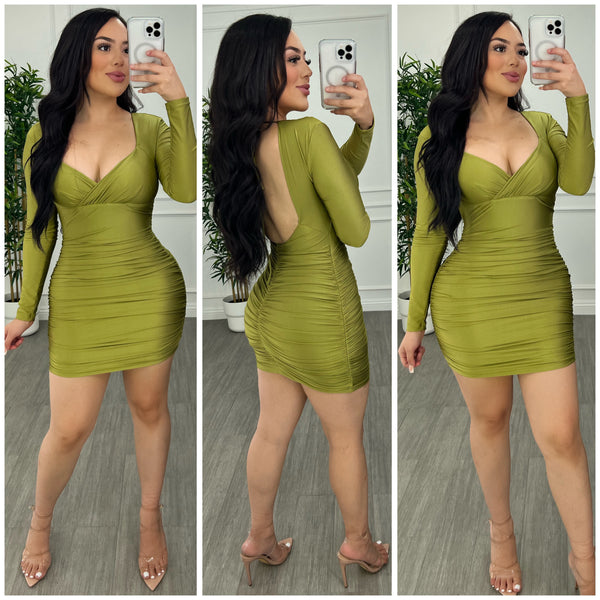 Addicted To You Dress (Lime Green)