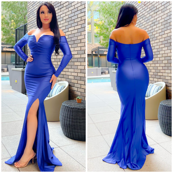 Pure Elegance Gown (Royal Blue)