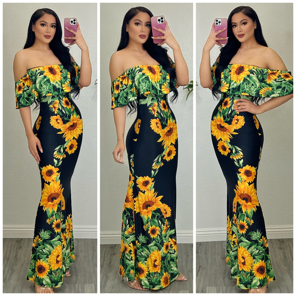 Sunflower Maxi Dress