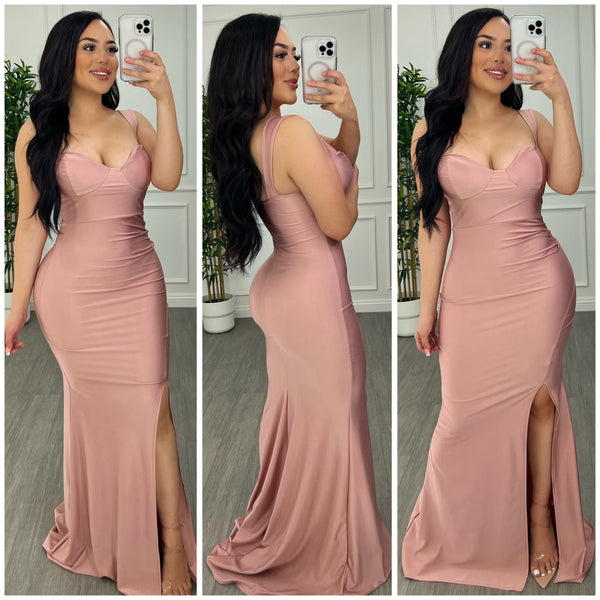 Sexy mauve dress best sale