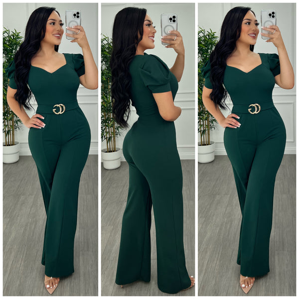 One In A Million Jumpsuit (Hunter Green)