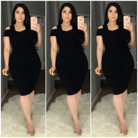 Lush Midi Dress (Black)