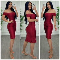 Meant To Be Dress (Burgundy)