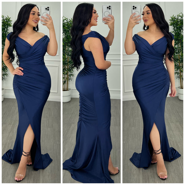 Royalty Gown (Navy Blue)
